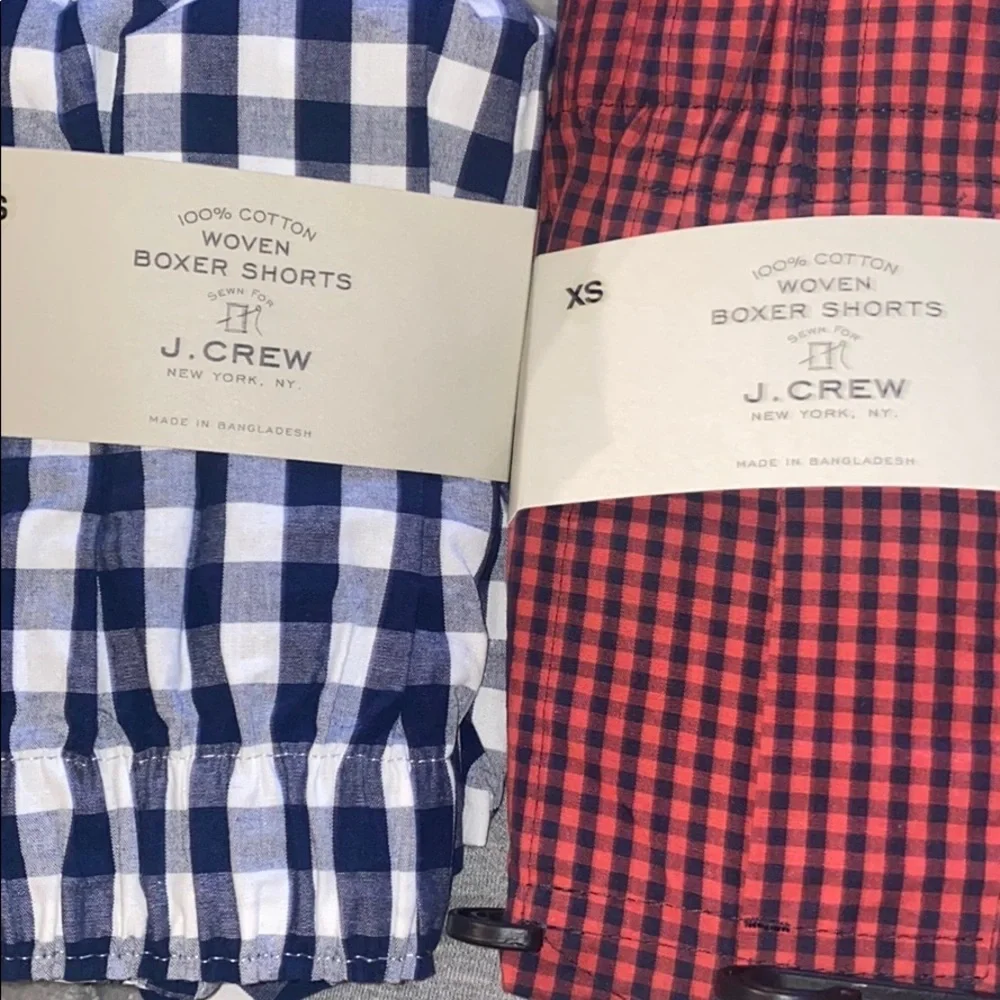 New J. Crew Woven Boxers shorts lot of 2
